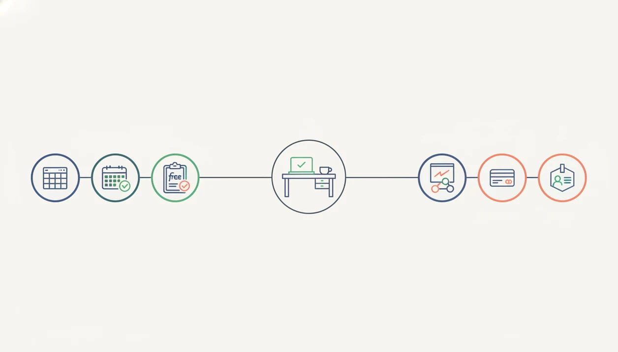 A simple branching diagram shows when to choose a basic form or a more branded event flow.